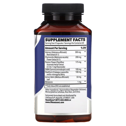 LifeSeasons, Rest-ZZZ, Sleep Support, 120 Veg Capsules