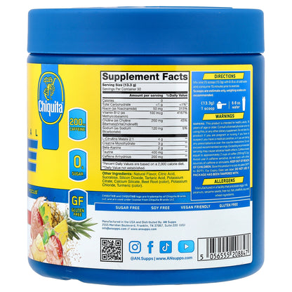 AN Supps, Essential Pre, Chiquita®, Pineapple Strawberry, 14.07 (399 g)