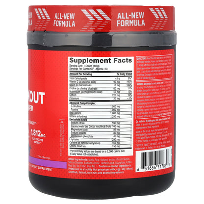 SIXSTAR, Pre-Workout Explosion 2.0, Grape, 10.19 oz (289 g)