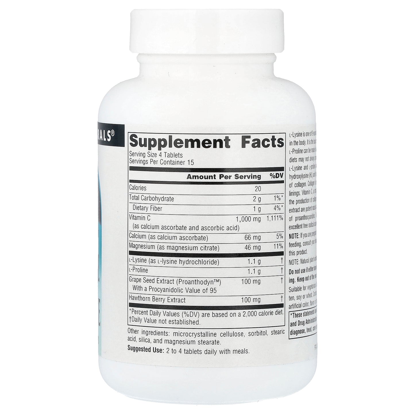 Source Naturals, Proline & Lysine, 60 Tablets