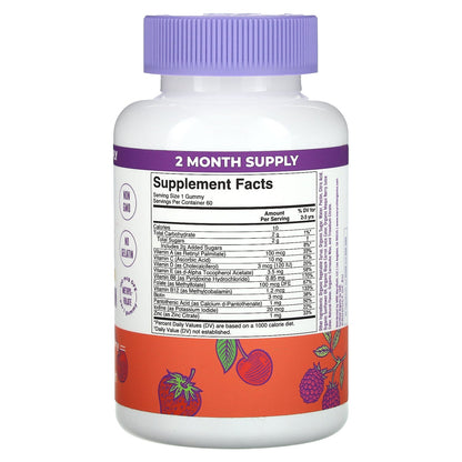 MaryRuth's, Organic Toddler Multivitamin Gummies, Mixed Berry & Cherry, 100 mcg DFE, 60 Gummies