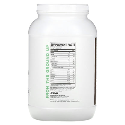 Raw Nutrition, Vegan Protein, Chocolate, 1.75 lbs (795 g)