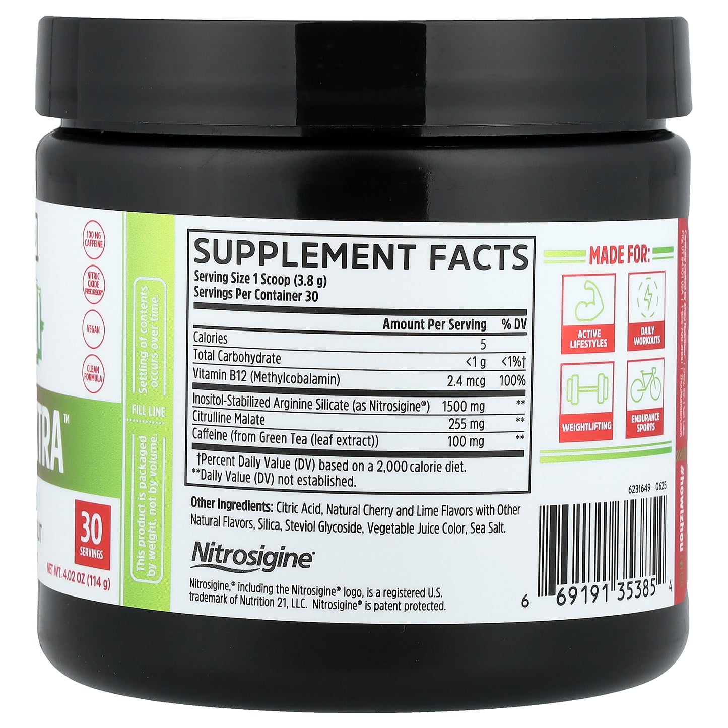 Zhou Nutrition, Lite Up Xtra™, Boosted Pre-Workout, Cherry Limeade, 4.02 oz (114 g)