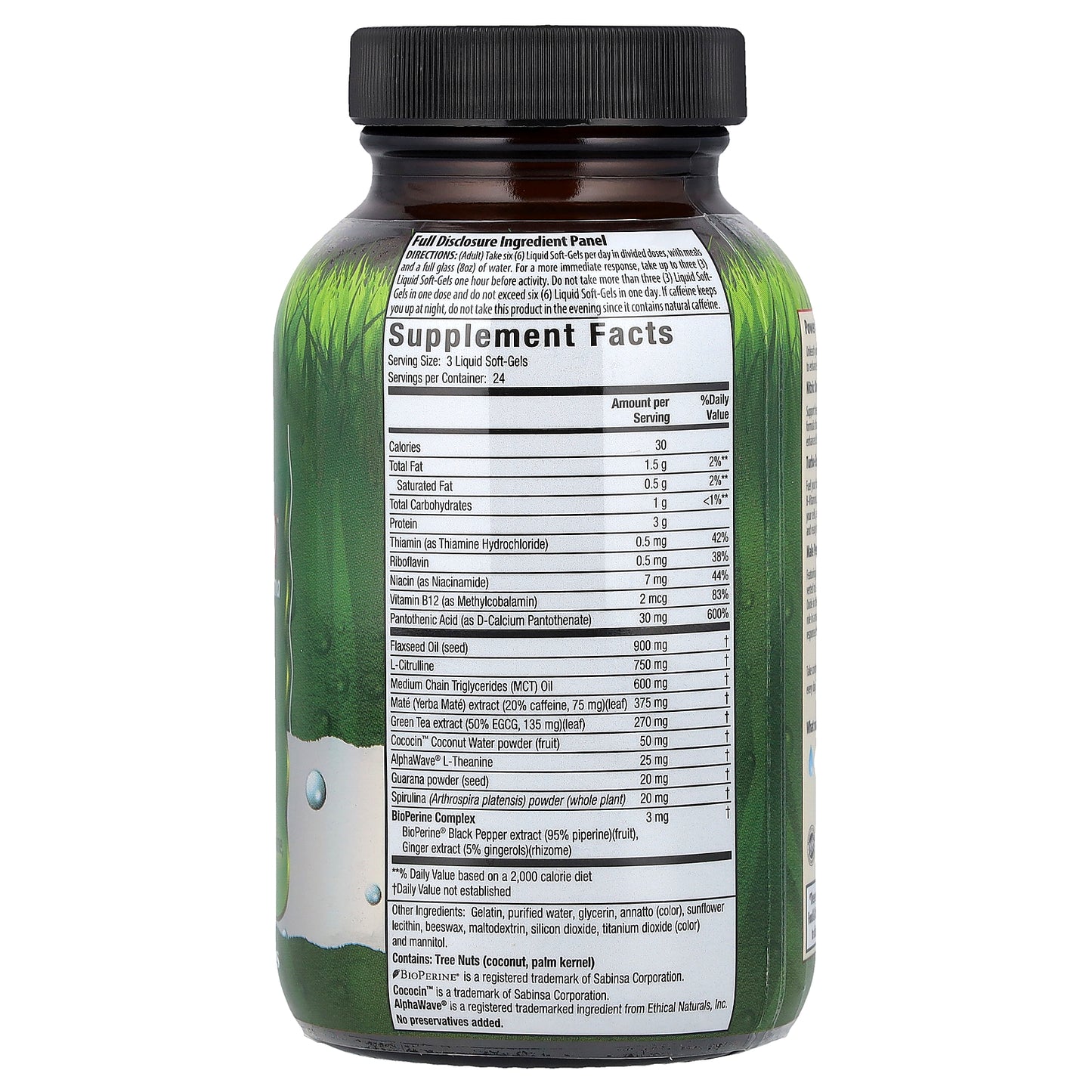 Irwin Naturals, Turbo-Energy, Libido-Max RED™ With L-Citrulline & Guarana, 72 Liquid Soft-Gels