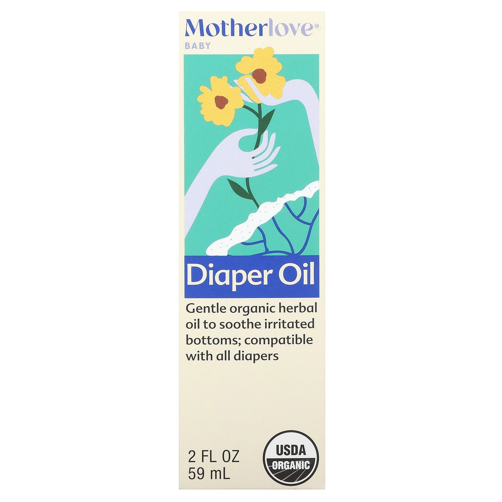 Motherlove, Baby, Diaper Oil, 2 fl oz (59 ml)