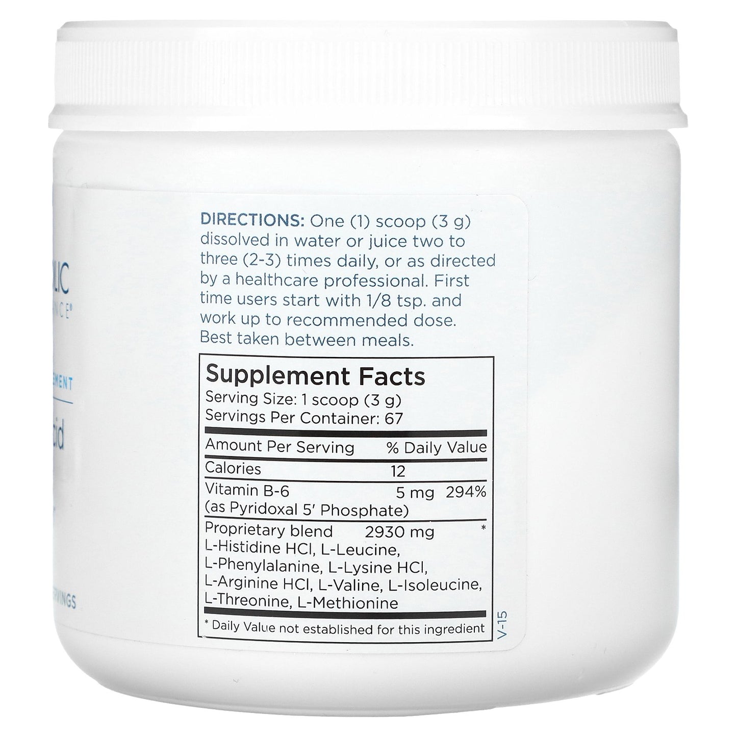 Metabolic Maintenance, Amino Acid Base Powder, 7 oz (200 g)