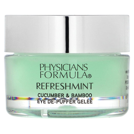 Physicians Formula, Refreshmint, Cucumber & Bamboo Eye De-Puffer Gelee, Refresh, 0.45 oz (12.8 g)