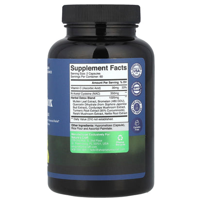 Nature's Craft, Lung Detox, 120 Capsules