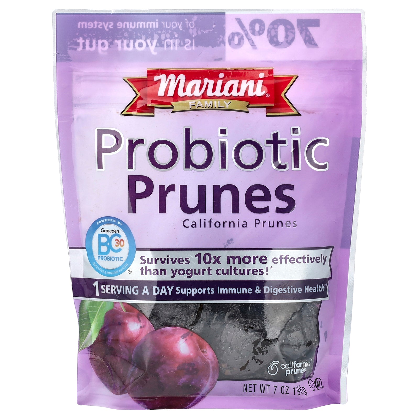 Mariani Dried Fruit, Probiotic Prunes, 7 oz (198 g)