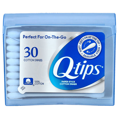 Q-tips, Paper Stick Cotton Swabs, 30 Swabs