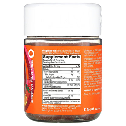 OLLY, Laser Focus Gummies, Berry Tangy Tangerine, 36 Gummies