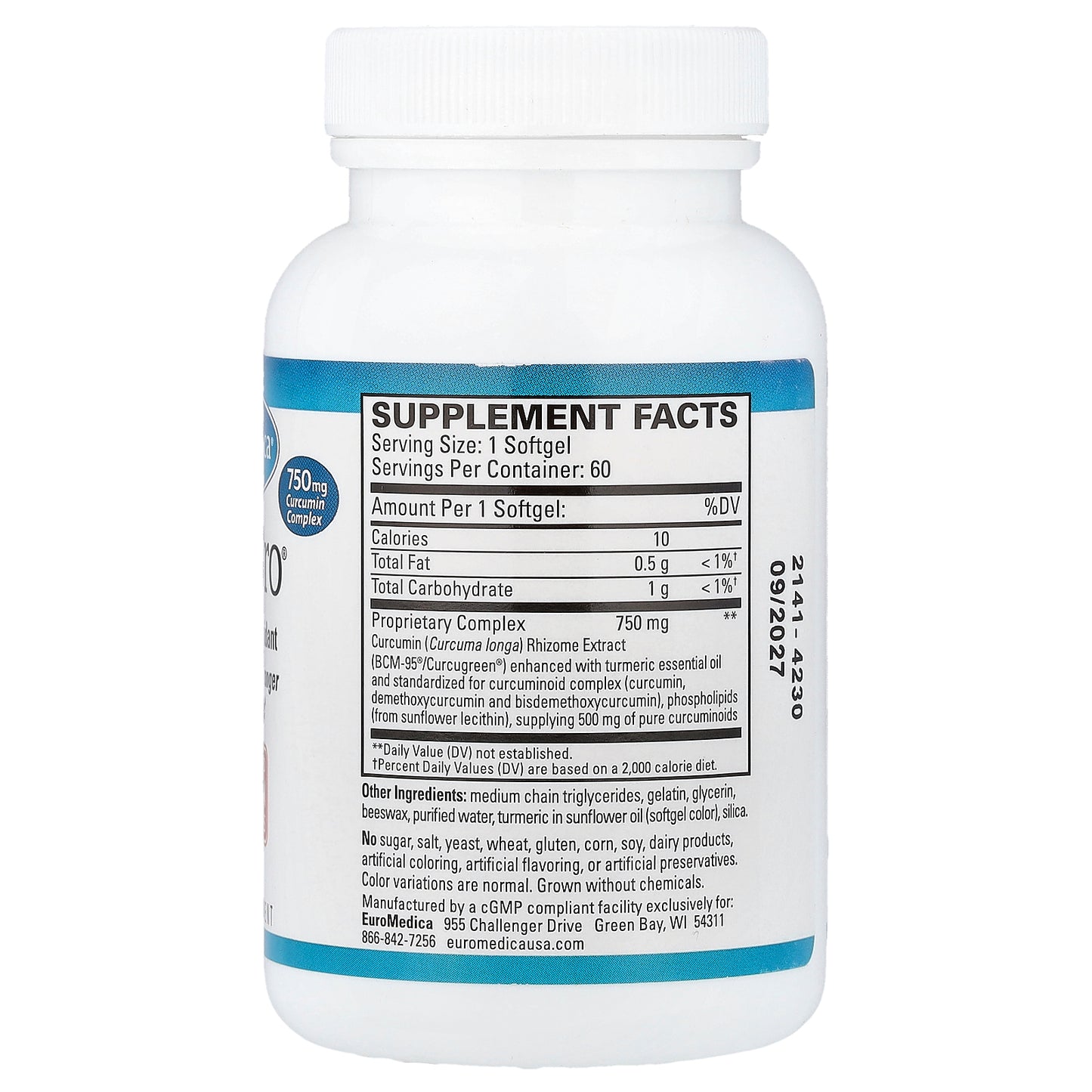 EuroMedica, CuraPro®, 60 Softgels