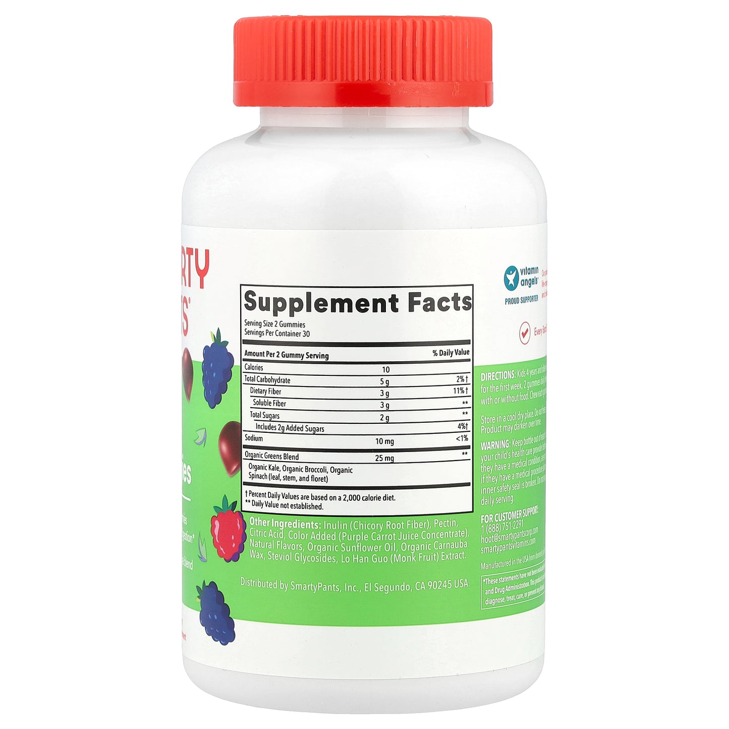 SmartyPants, Kids Fiber & Veggies Gummies, Mixed Berry, 60 Gummies