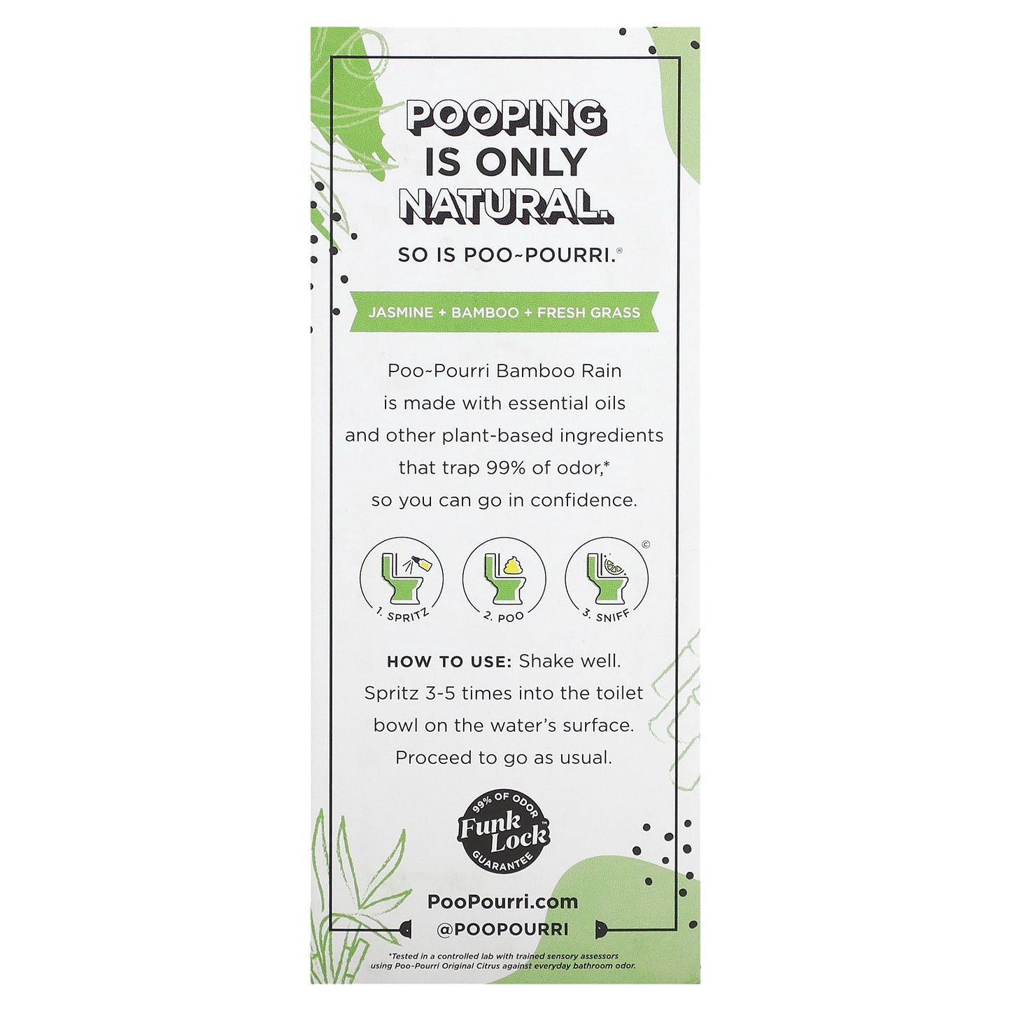 Poo-Pourri, Before-You-Go® Toilet Sprays, Bamboo Rain, 2 oz (59 ml)