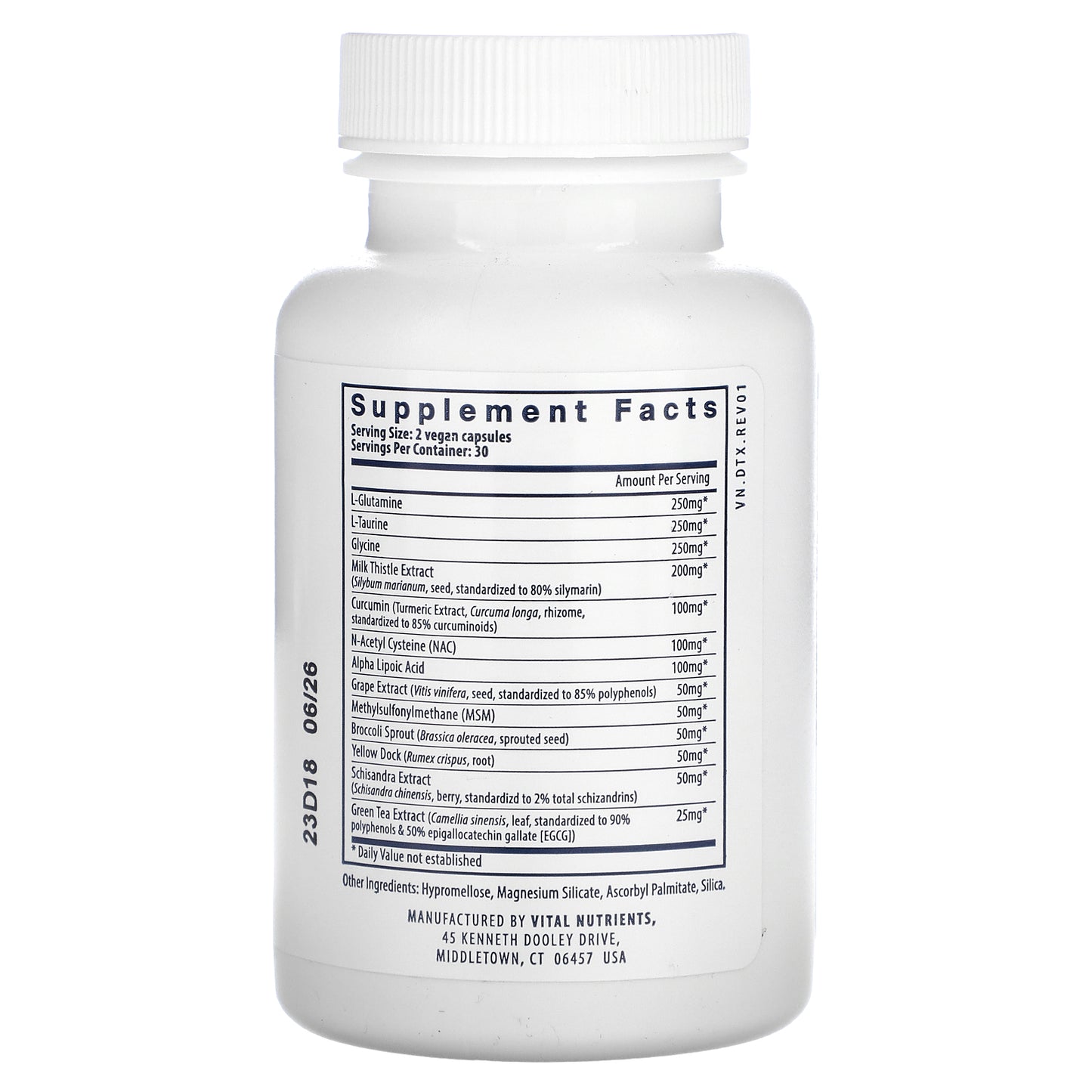 Vital Nutrients, Detox Formula, 60 Vegan Capsules