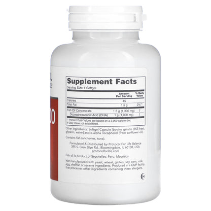Protocol for Life Balance, DHA-100, 90 Softgels