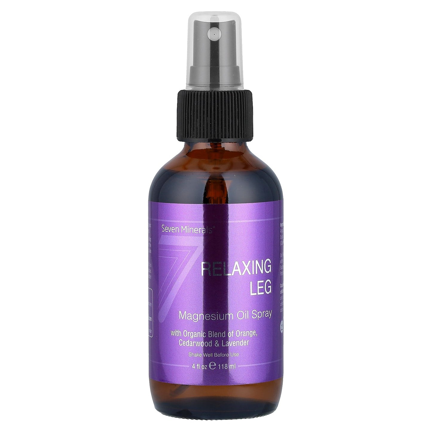 Seven Minerals, Magnesium Oil Spray, Relaxing Leg, 4 fl oz (118 ml)