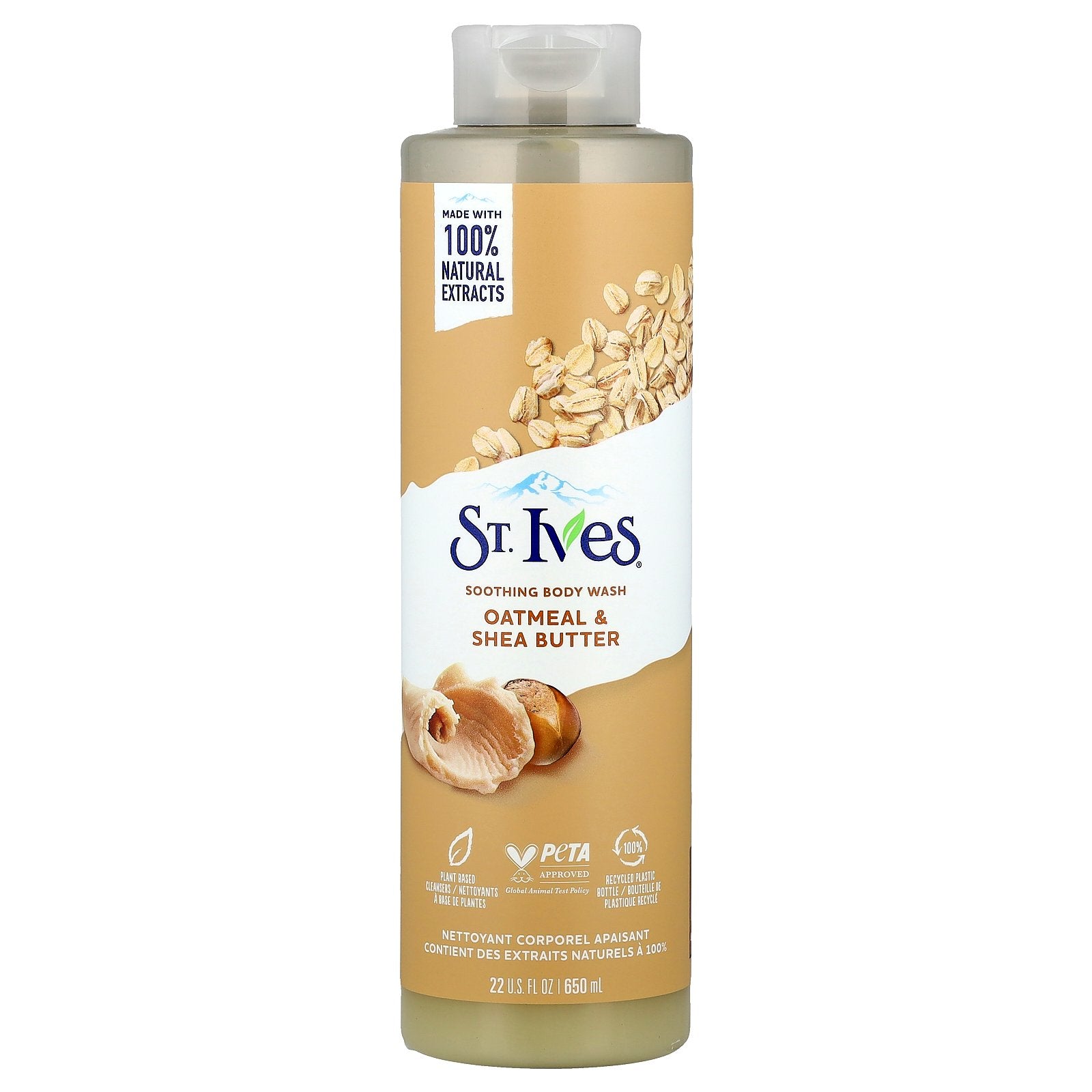 St. Ives, Soothing Body Wash, Oatmeal & Shea Butter, 22 fl oz (650 ml)