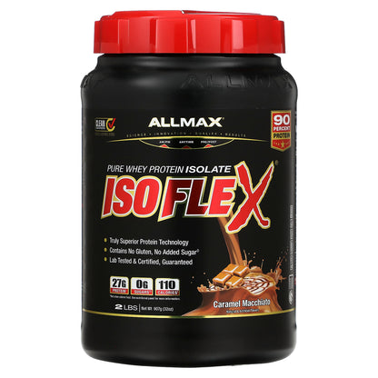 ALLMAX, ISOFLEX®, Pure Whey Protein Isolate, Caramel Macchiato, 2 lbs (907 g)