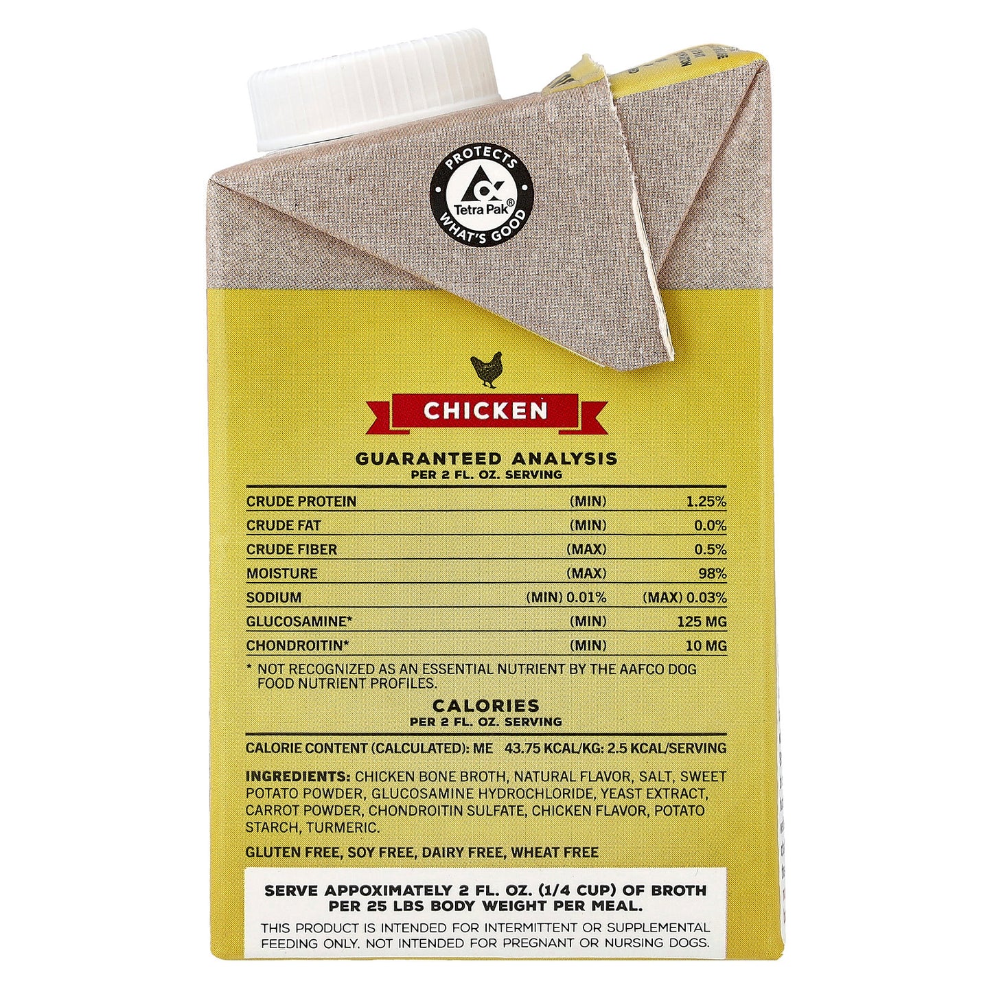 Brutus Bone Broth, Hip & Joint, For Adult Dogs, Chicken, 16.9 fl oz (500 ml)