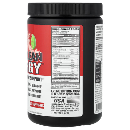 EVLution Nutrition, BCAA Lean Energy®, Cherry Limeade, 11.3 oz (321 g)