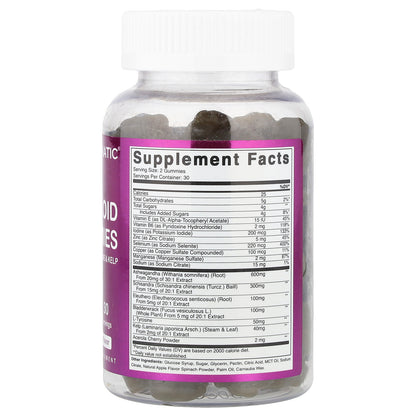 Vitamatic, Thyroid Gummies With Iodine & Kelp, Apple, 60 Gummies