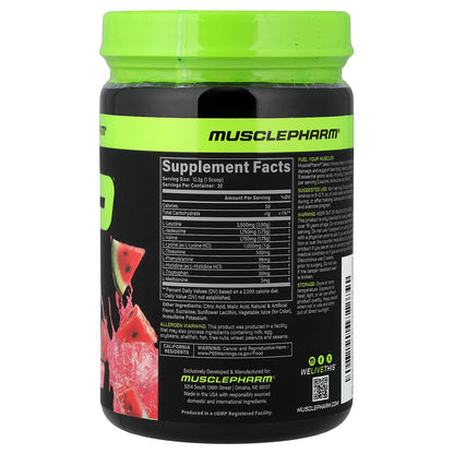 MusclePharm, Select Aminos, Watermelon Crush, 12.5 oz (355 g)