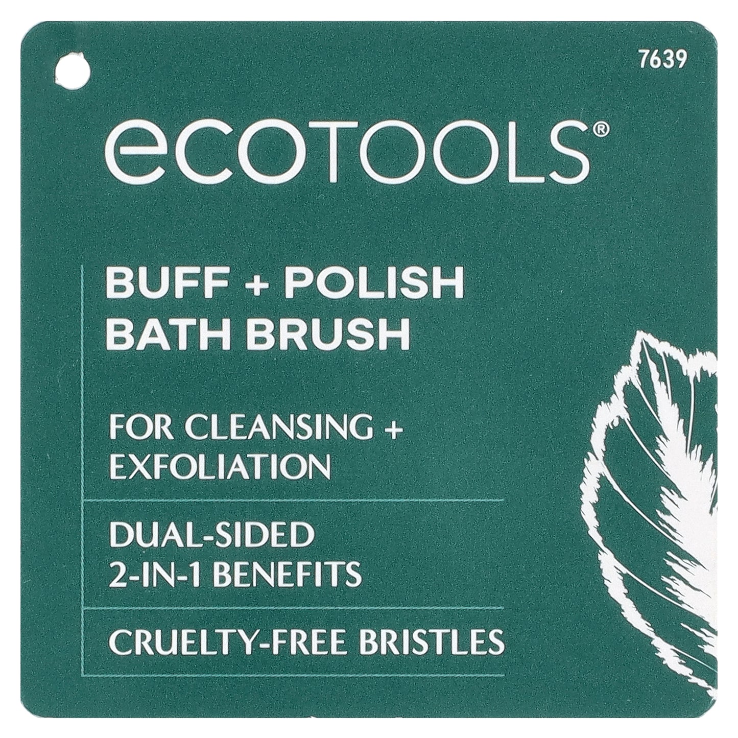 EcoTools, Buff + Polish Bath Brush, 1 Brush