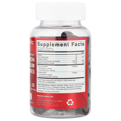 Vitamatic, Cinnamon Chromium Gummies, Natural Cinnamon & Apple Pie, 60 Gummies