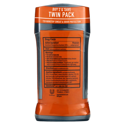 Degree, Advanced, 72H MotionSense®, Antiperspirant Deodorant, Adventure, 2 Pack, 2.7 oz (76 g) Each