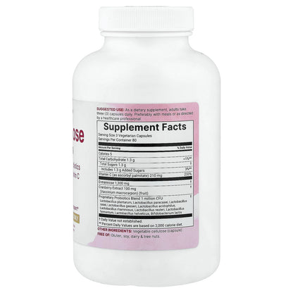 Micro Ingredients, D-Mannose With Cranberry, Probiotics & Fat-Soluble Vitamin C, 240 Vegetarian Capsules