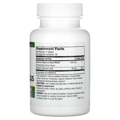 Mushroom Wisdom, Super Royal Agaricus, 120 Vegetarian Tablets