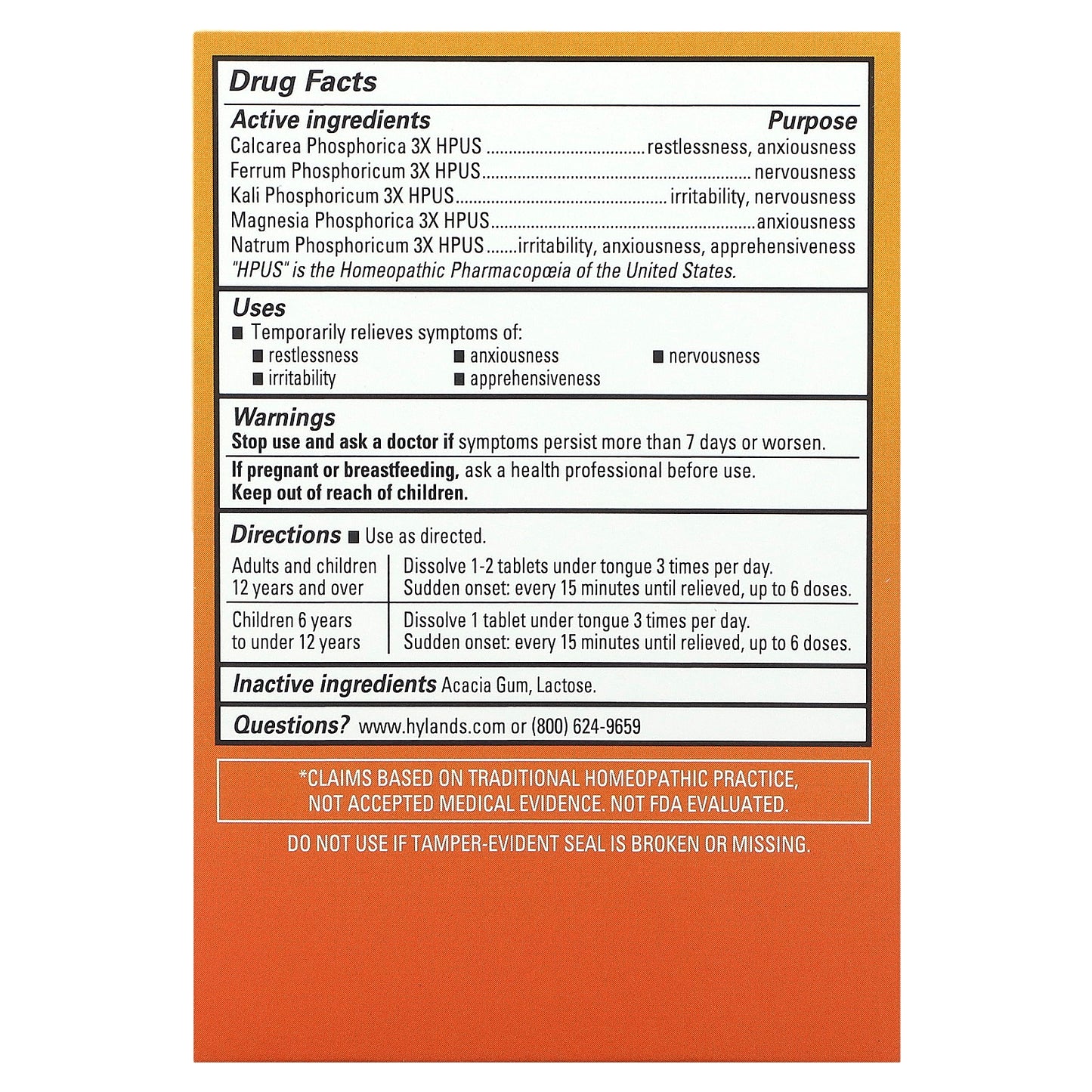 Hyland's Naturals, Nerve Tonic, 50 Quick-Dissolving Tablets