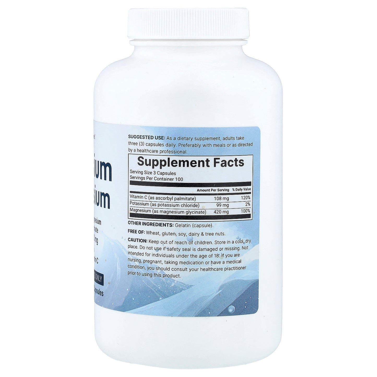 Micro Ingredients, Potassium Magnesium, 300 Capsules