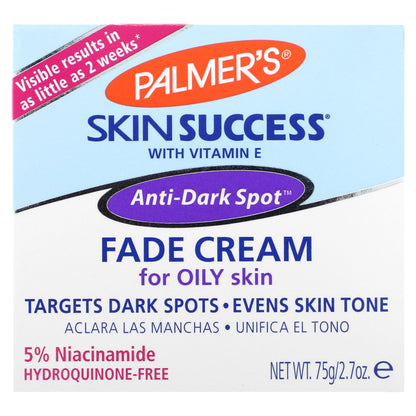 Palmer's, Skin Success® with Vitamin E, Anti-Dark Spot Fade Cream for Oily Skin, 2.7 oz (75 g)