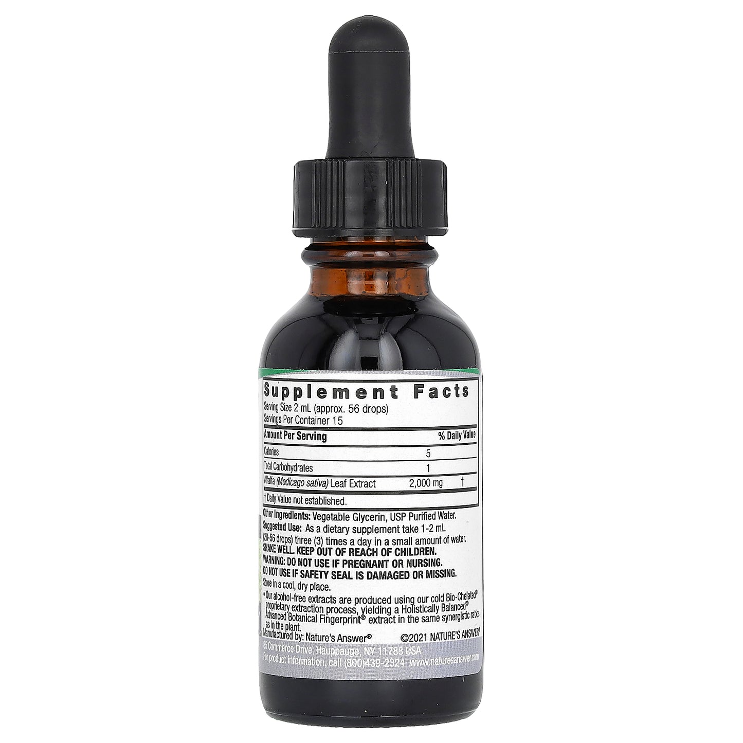 Nature's Answer, Alfalfa, Alcohol-Free, 2,000 mg , 1 fl oz (30 ml)