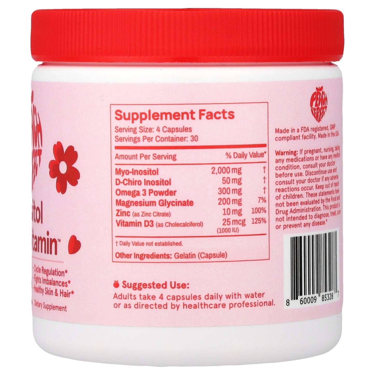 Peach Perfect, Inositol Multivitamin™, 120 Capsules