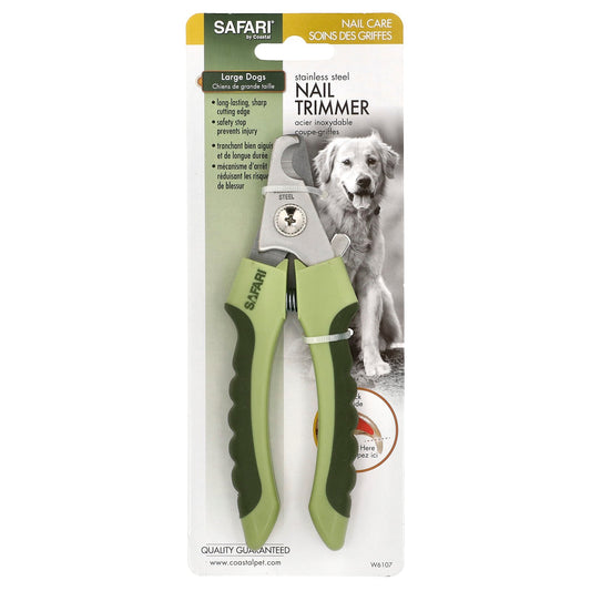 Safari, Stainless Steel Nail Trimmer, Large Dogs, 1 Tool