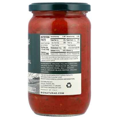 Bionaturae™, Organic Tomato Basil, 24 oz (680 g)