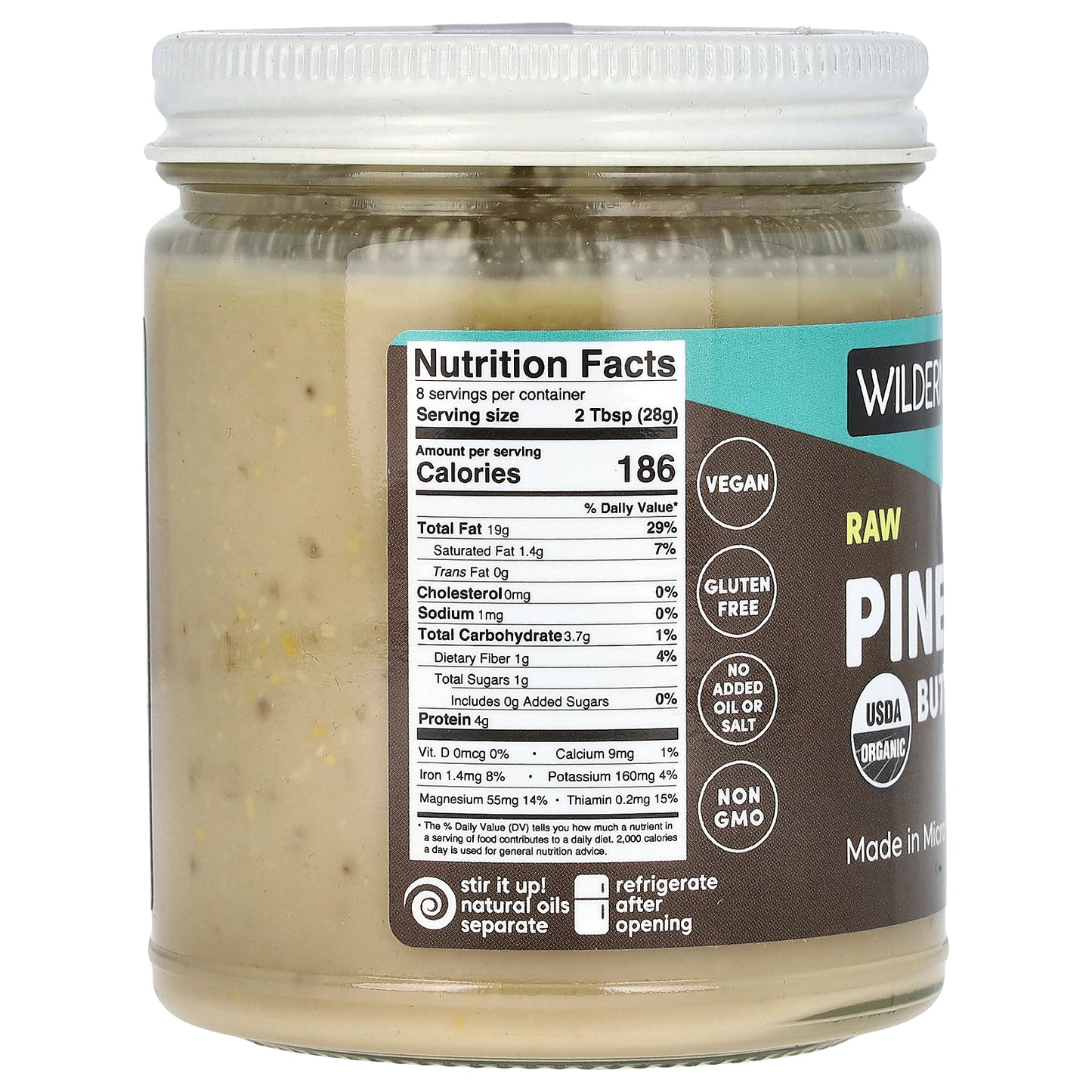 Wilderness Poets, Raw Pine Nut Butter, 8 oz (227 g)