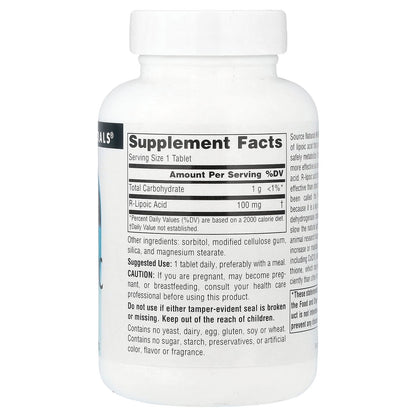 Source Naturals, R-Lipoic Acid, 100 mg, 120 Tablets