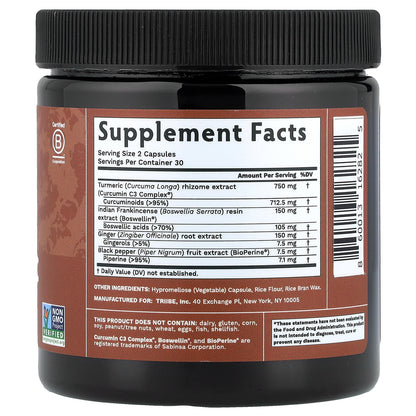 Tribe Organics, Turmeric Complex, 60 Capsules