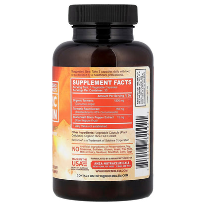 BioEmblem, Turmeric Curcumin, 90 Veggie Caps