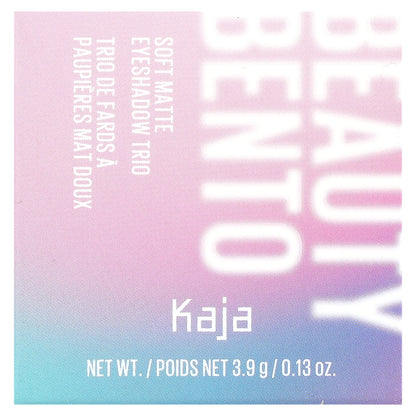 Kaja, Beauty Bento, Soft Matte Eyeshadow Trio, 13 Velvet Dream, 0.13 oz (3.9 g)