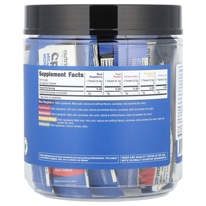 Nutricost, Performance, Creatine Monohydrate, Variety Pack, 20 Stick Packs, 0.2 oz (5.2- 6.7 g) Each