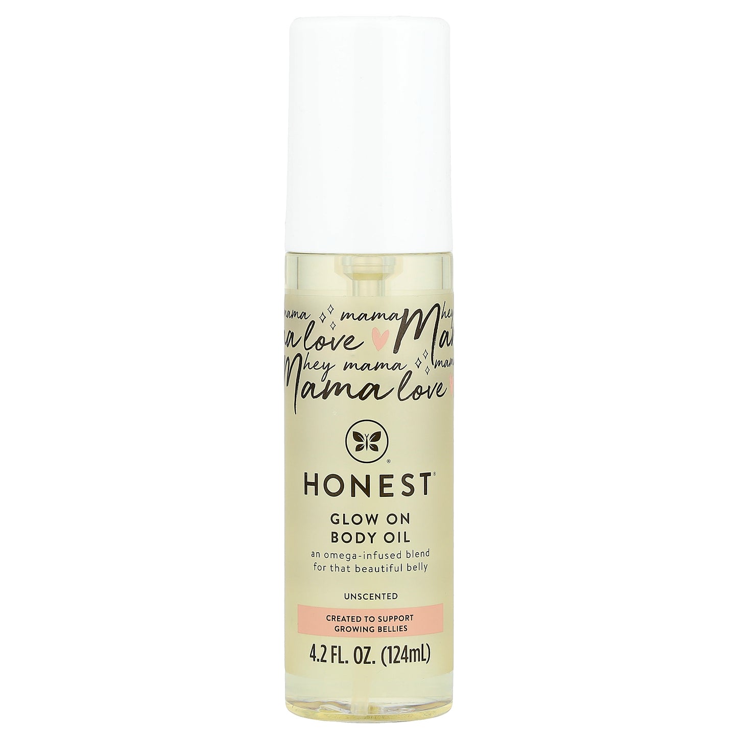 The Honest Company, Glow On Body Oil, Unscented, 4.2 fl oz (124 ml)