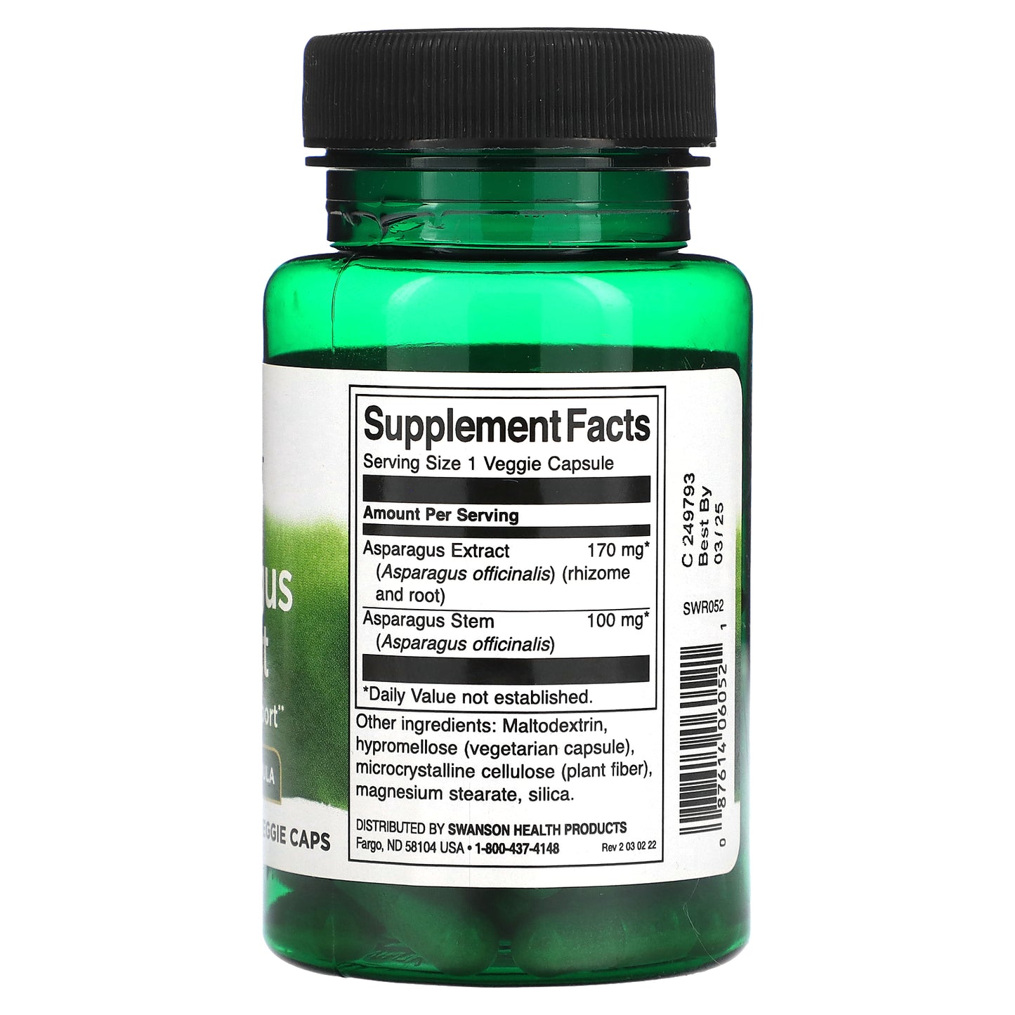 Swanson, Asparagus Extract, 60 Veggie Caps