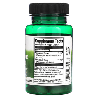 Swanson, Asparagus Extract, 60 Veggie Caps