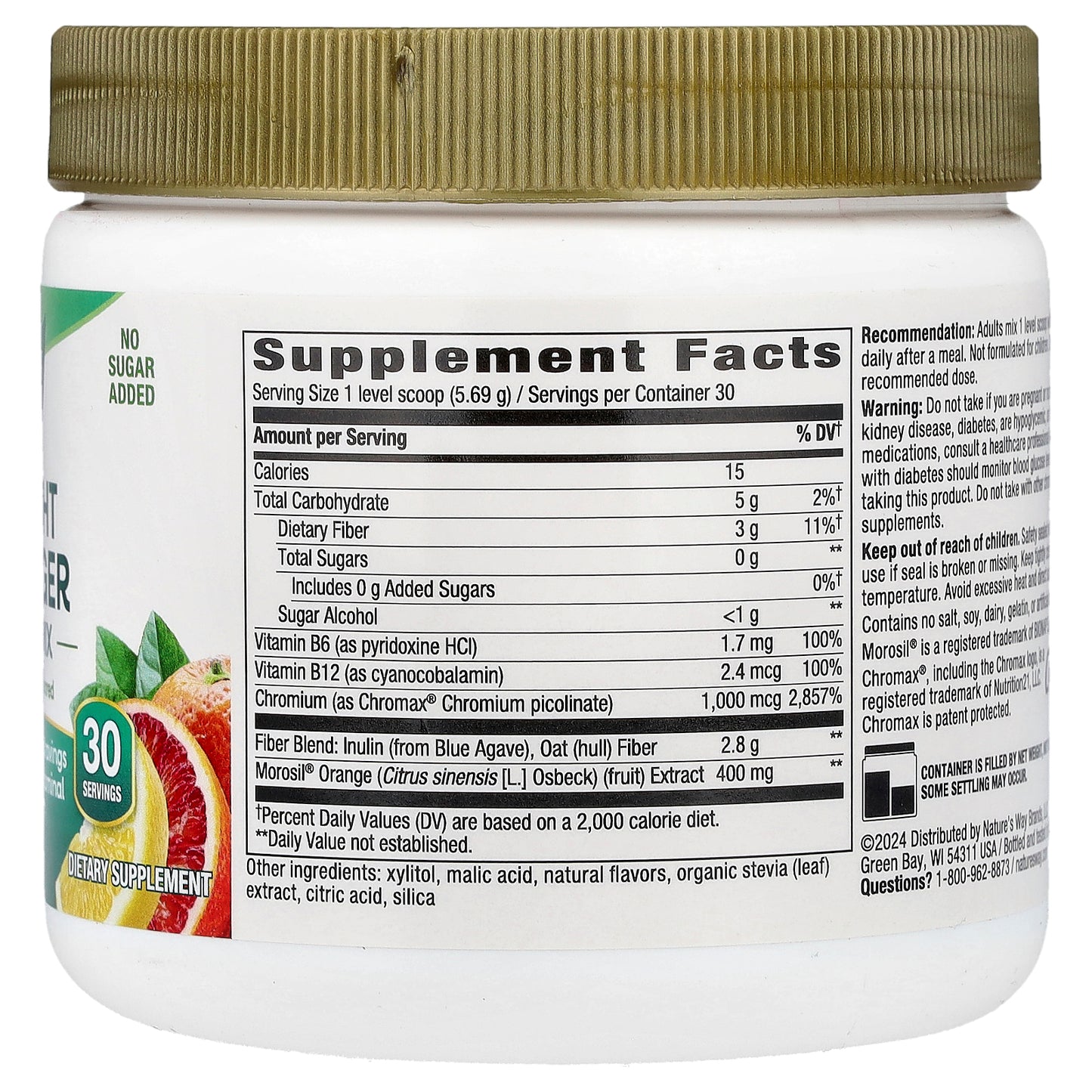 Nature's Way, Weight Manager Drink Mix, Mixed Fruit , 6 oz (170.7 g)