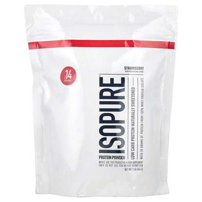 Isopure, Low Carb Protein Powder, Strawberry, 1 lb (454 g)